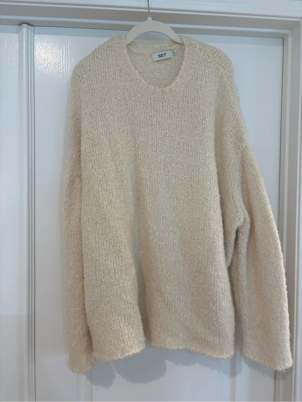 Set active Cream Cozy Knit Sweater